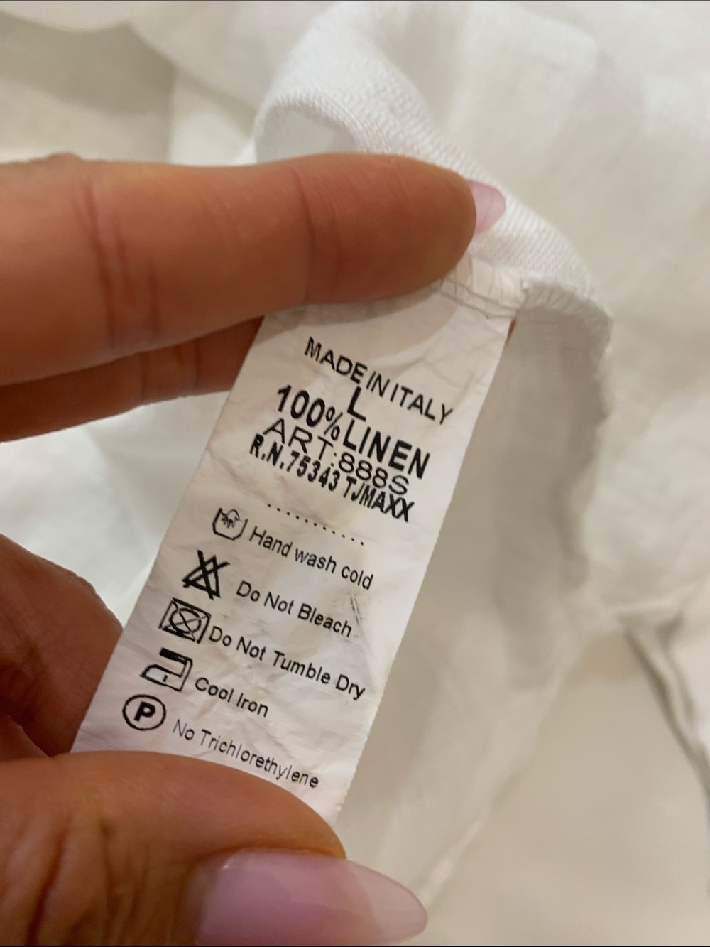 Brand New 100% linen Made in italy - Picture 9 of 10